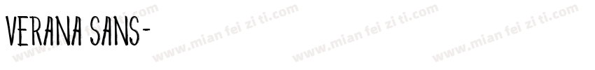 Verana Sans字体转换